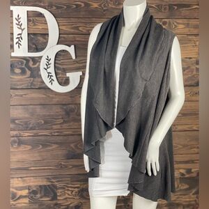 Altard State | Cascading Waterfall Draped Drape Open Cardigan Shrug Vest Sweater